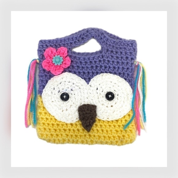 𝅺❤️host PICK!!❤️🦄 HANDMADE || Girls Chrochet Owl Purse- - Picture 1 of 2